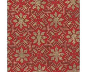 Nepaali paber MUSTRIGA 50x75cm - ornament 2, punane